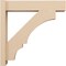 Ekena Millwork 6-in W x 26-in D x 26-in H Balboa Block Rough Cedar Woodgrain TimberThane Outlooker, Primed Tan OUTUR060X26X26BOA44RCPR - alternate 3